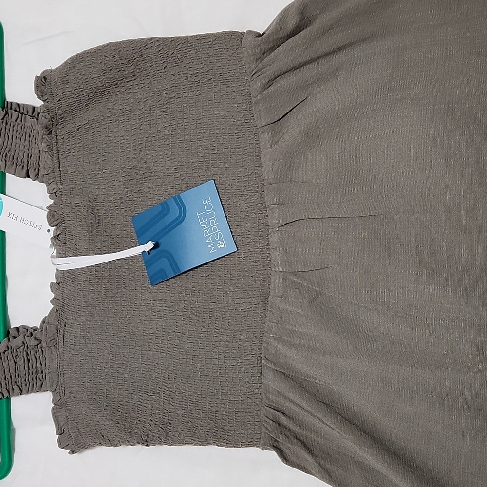 Market & Spruce sleeveless smocked top - Picture 6 of 6